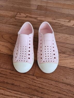 Girls Pink Native Shoes Size 13